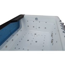 WANNA Z HYDROMASAŻEM TUGELA 913 CZARNA 170x130 CM