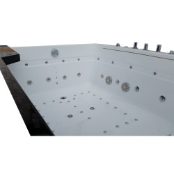 WANNA Z HYDROMASAŻEM TUGELA 913 CZARNA 170x130 CM