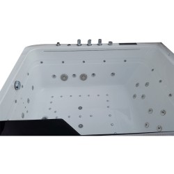 WANNA Z HYDROMASAŻEM TUGELA 913 CZARNA 170x130 CM