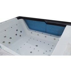 WANNA Z HYDROMASAŻEM TUGELA 913 CZARNA 170x130 CM