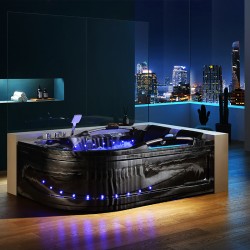 WANNA Z HYDROMASAŻEM VENEZIA 761 PRAWA CZARNA FALA 180x120 CM