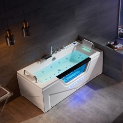 WANNA Z HYDROMASAŻEM Z PODGRZEWACZEM CARINA 938 BIAŁA 182x82 CM