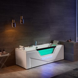 WANNA Z HYDROMASAŻEM Z PODGRZEWACZEM CARINA 938 BIAŁA 182x82 CM