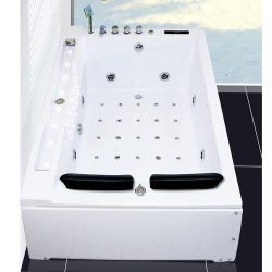 WANNA Z HYDROMASAŻEM Z PODGRZEWACZEM FENIX 606BH LEWA BIAŁA 180x120 CM