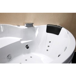 WANNA Z HYDROMASAŻEM Z PODGRZEWACZEM FLORES 601H BIAŁA 140x140 CM