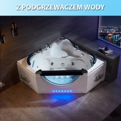 WANNA Z HYDROMASAŻEM Z PODGRZEWACZEM INFINITY 903 BIAŁA 156x156 CM