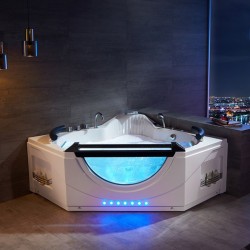 WANNA Z HYDROMASAŻEM Z PODGRZEWACZEM INFINITY 903 BIAŁA 156x156 CM