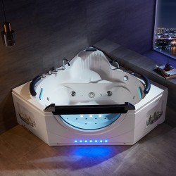 WANNA Z HYDROMASAŻEM Z PODGRZEWACZEM INFINITY 903 BIAŁA 156x156 CM
