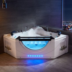 WANNA Z HYDROMASAŻEM Z PODGRZEWACZEM INFINITY 903 BIAŁA 156x156 CM