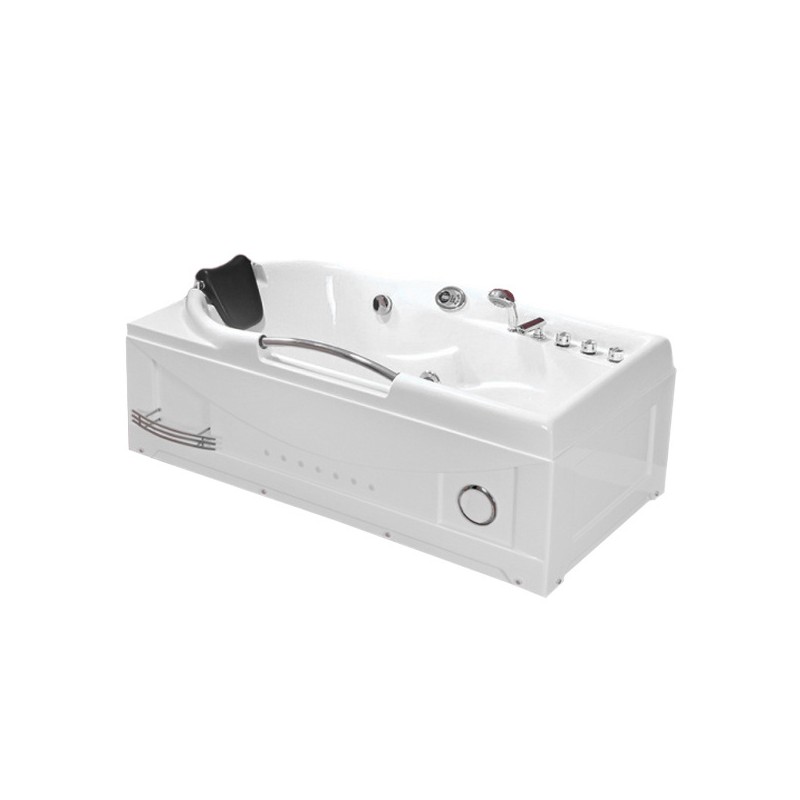 WANNA Z HYDROMASAŻEM Z PODGRZEWACZEM RAMZES 634H BIAŁA 168x85 CM WANNA Z HYDROMASAŻEM Z PODGRZEWACZEM RAMZES 634H BIAŁA 168x85 CM