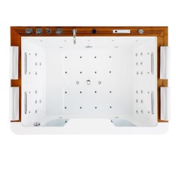 WANNA Z HYDROMASAŻEM ZEFIR 934 BIAŁA 192x131 CM