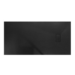MO-GD18090ES CZARNY Brodzik prysznicowy prostokątny SMC 180X90X2,6CM