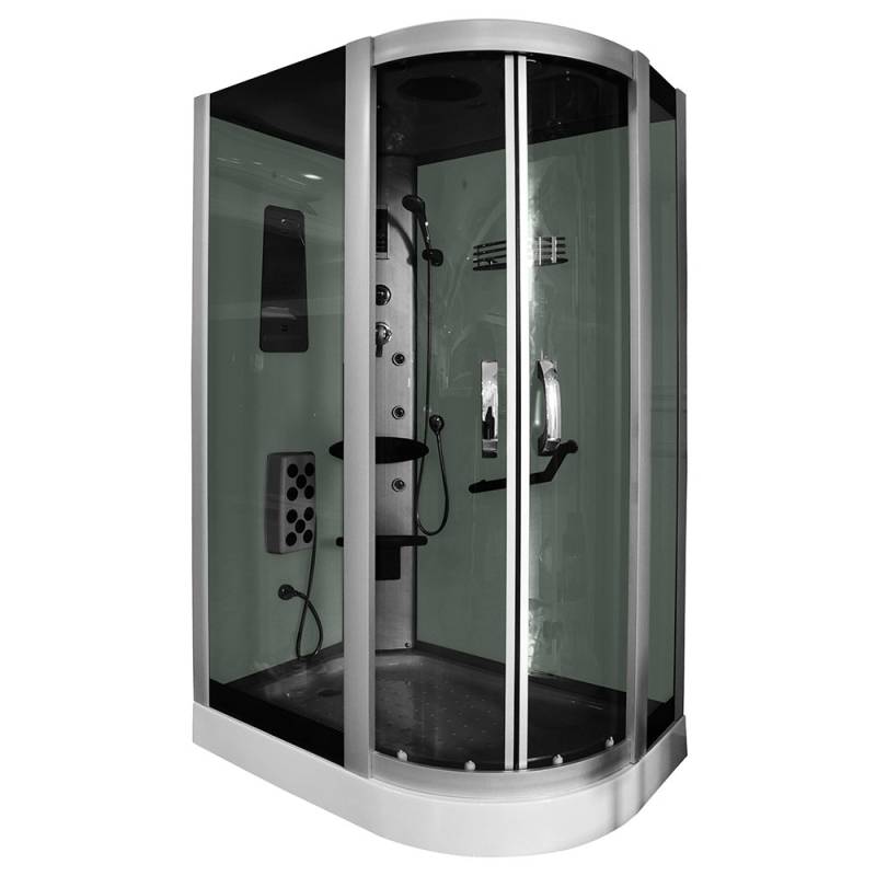 MO-18220 BIAŁA Kabina prysznicowa z hydromasażem 120X85X215CM