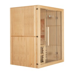 MO-EA3S Sauna sucha z piecem HARVIA 3,5 kW, kamieniem solnym i izolacją ścian 150X120X190CM