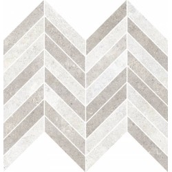 Płytka gresowa Refin COQUILLE FROID MOSAICO CHEVRON MATT-PRO R 26x32,5 cm RA42
