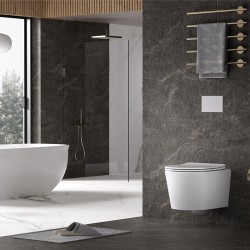 ZESTAW PODTYNKOWY WC STELAŻ GEBERIT DUOFIX MISKA ELITE-WH-03 PRZYCISK DELTA 01 CHROM