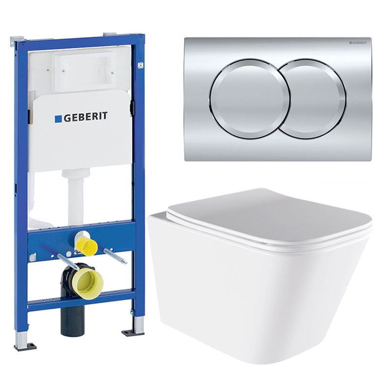 ZESTAW PODTYNKOWY WC STELAŻ GEBERIT DUOFIX MISKA AQUA-WH-03 PRZYCISK DELTA 01 CHROM ZESTAW PODTYNKOWY WC STELAŻ GEBERIT DUOFIX MISKA AQUA-WH-03 PRZYCISK DELTA 01 CHROM