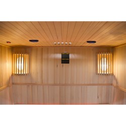 SAUNA FIŃSKA WYSOKOTEMPERATUROWA Z PIECEM OSLO3/HARVIA 4,5KW 3-4 OSOBOWA 150x120 CM