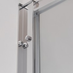 KABINA PRYSZNICOWA PROSTOKĄTNA KIRA CHROM 120X80 CM