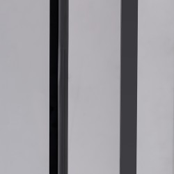 KABINA PRYSZNICOWA PROSTOKĄTNA KIRA CZARNA 120X80 CM