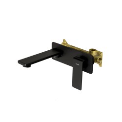 Bateria umywalkowa podtynkowa Corsan CMB7115BL Trino czarna