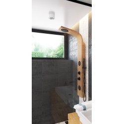 Panel prysznicowy Corsan Bali B231 Mieszacz Drewno bambusowe