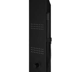 Panel prysznicowy Corsan LED KASKADA Mieszacz Czarny Deszczownica LED