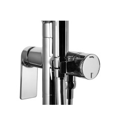 Bateria wannowa wolnostojąca Corsan CMB7159CH Trino chromowana