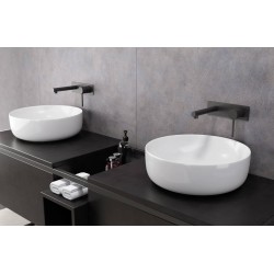 Bateria umywalkowa podtynkowa Corsan CMB7515BL Lugo czarna z wylewką