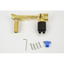 Bateria umywalkowa podtynkowa Corsan CMB7515BL Lugo czarna z wylewką