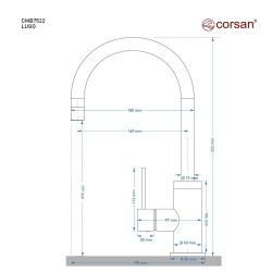 Bateria Corsan CMB7522CH Lugo chromowana