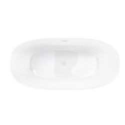 Wanna wolnostojąca Corsan E026 Salina 160 cm z wykończeniem białym