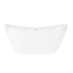 Wanna wolnostojąca Corsan NAUTI 170 x 77 cm Korek klik-klak Biały