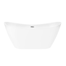 Wanna wolnostojąca Corsan NAUTI 160 x 75 cm Korek klik-klak Chrom