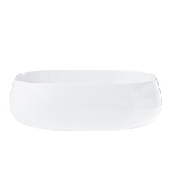 Umywalka nablatowa Corsan prostokątna 450x410x145 mm z korkiem Klik-Klak białym