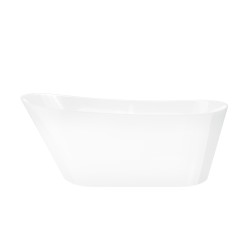 Wanna wolnostojąca Corsan ESTELLA 160 x 74 cm Korek klik-klak Chrom