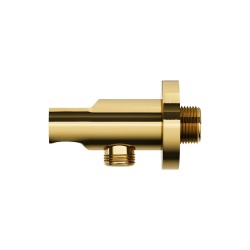 Zestaw prysznicowy podtynkowy Corsan Lugo Termostat Deszczownica 25cm Złoty
