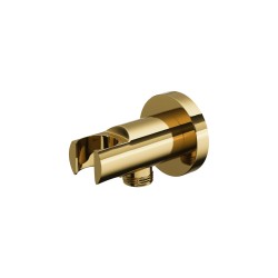 Zestaw prysznicowy podtynkowy Corsan Lugo Termostat Deszczownica 25cm Złoty