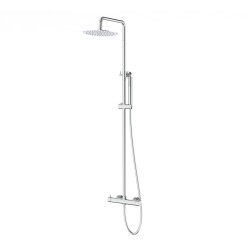 Zestaw natryskowy Kolumna prysznicowa Corsan LUGO Deszczownica 25cm Chrom