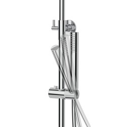 Zestaw natryskowy z termostatem Kolumna Corsan LUGO Deszczownica 25cm Chrom