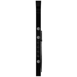 Panel prysznicowy Corsan SNAKE Termostat Czarna stal Deszczownica LED