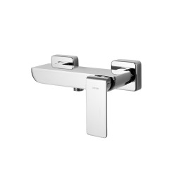 Bateria prysznicowa ścienna Corsan Trino CMB7151CH z zestawem natryskowym