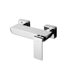 Bateria prysznicowa ścienna Corsan Trino CMB7151CH z zestawem natryskowym