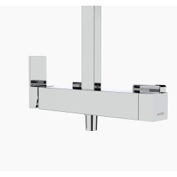 Zestaw prysznicowy Kolumna natryskowa Corsan ANGO Deszczownica LED Chrom