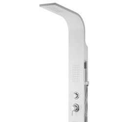 Panel prysznicowy Corsan ALTO Termostat Biały Deszczownica LED Wylewka