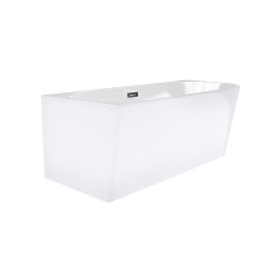 Wanna wolnostojąca narożna Corsan INTERO SLIM 150 x 75 Montaż lewostronny Korek klik-klak Grafit / GunMetal