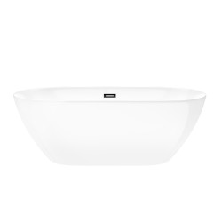 Wanna wolnostojąca Corsan OLVENA 170 Korek klik-klak Grafit / GunMetal