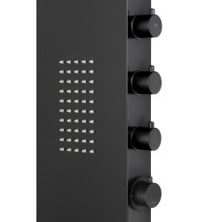 Panel prysznicowy Corsan DUO Mieszacz Czarny Deszczownica LED