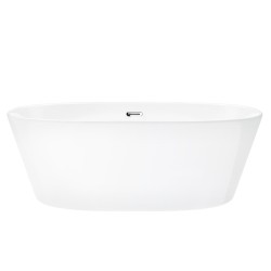 Wanna wolnostojąca Corsan SALINA 170 x 72 cm Korek klik-klak Chrom