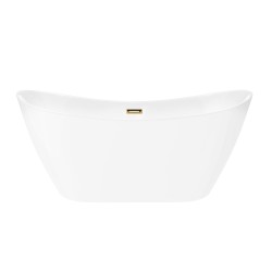 Wanna wolnostojąca Corsan NAUTI 170 x 77 cm Korek klik-klak Szczotkowane Złoto